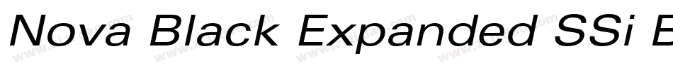 Nova Black Expanded SSi Black Expanded Italic字体转换